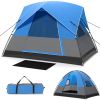 3 Person Outdoor Camping Tent with Removable Floor Mat for Camping Hiking Traveling