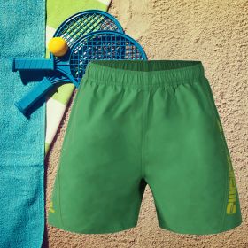 Men's Board Shorts Trunks Running Beach Tennis Volleyball Surfing Bottom Gifts Pack (Color: Green)