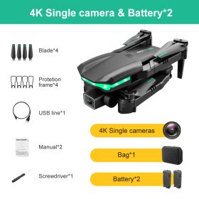 2022 KK3 Pro Mini Drone 4K Profession HD Dual Camera With WIFI FPV Obstacle Avoidance Remote Quadcopter Foldable Rc Drone Toys (Color: Single Camera 2 B)