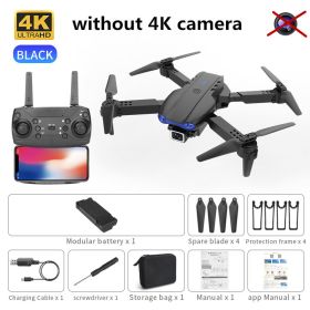 new K3 drone 4K HD dual camera foldable height keeps drone WiFi FPV 1080p real-time transmission RC Quadcopter toy PK sg906 pro (Color: black No camera)